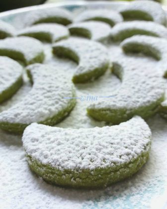 Putri Salju Matcha by Pian Wina - ide bakulan, kue hari raya, kue lebran, pengisi toples, roti lebaran