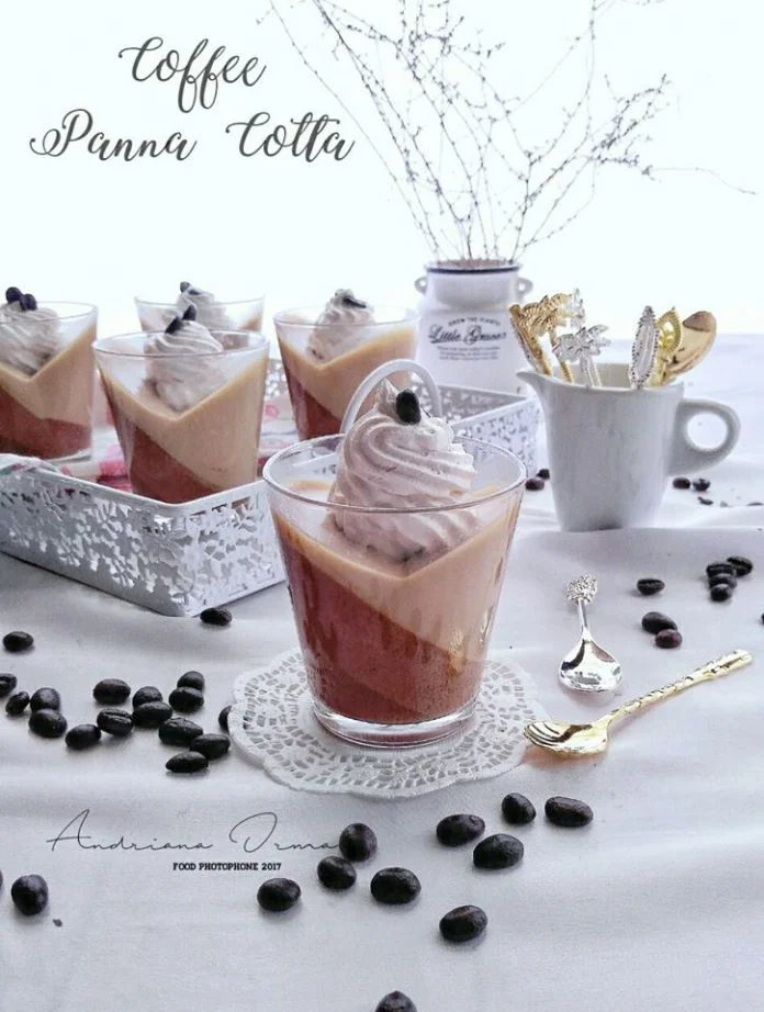 Coffee Panna Cotta by Andriana Irma