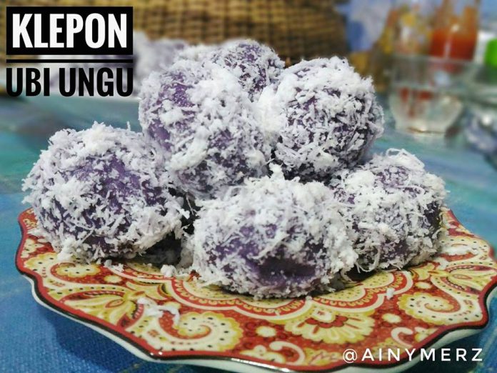 Klepon Ubi Ungu by Kurnia Nuraeni Klepon Ubi Ungu by Kurnia Nuraeni