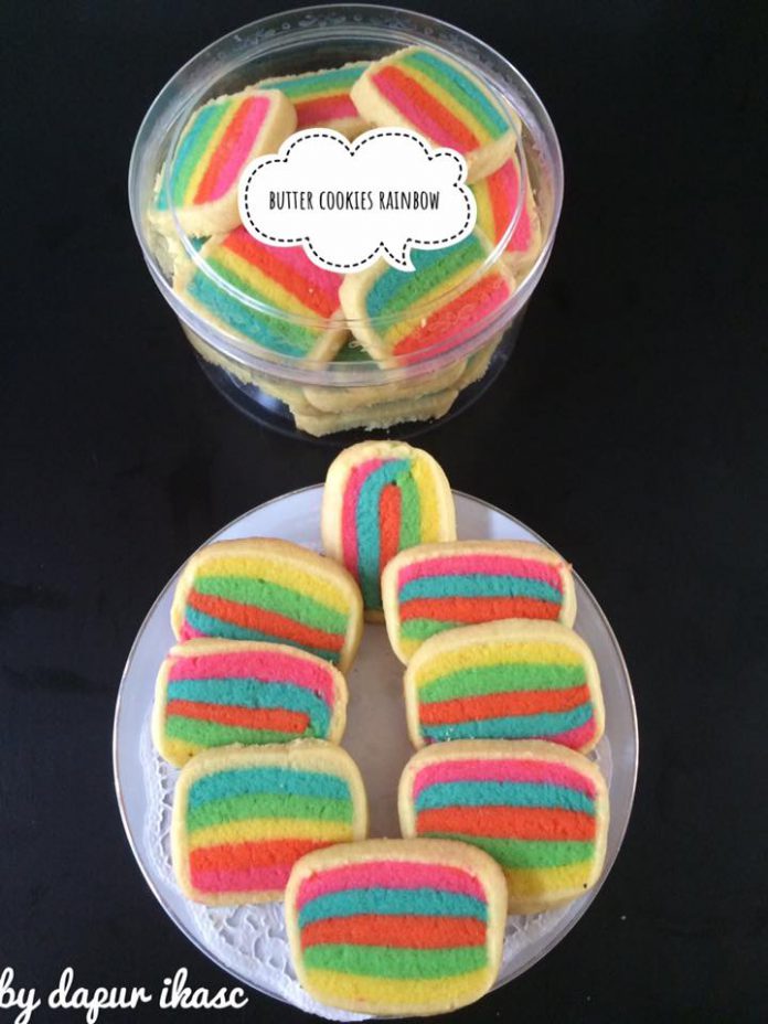 Rainbow Butter Cookies by Kasmawati Ams