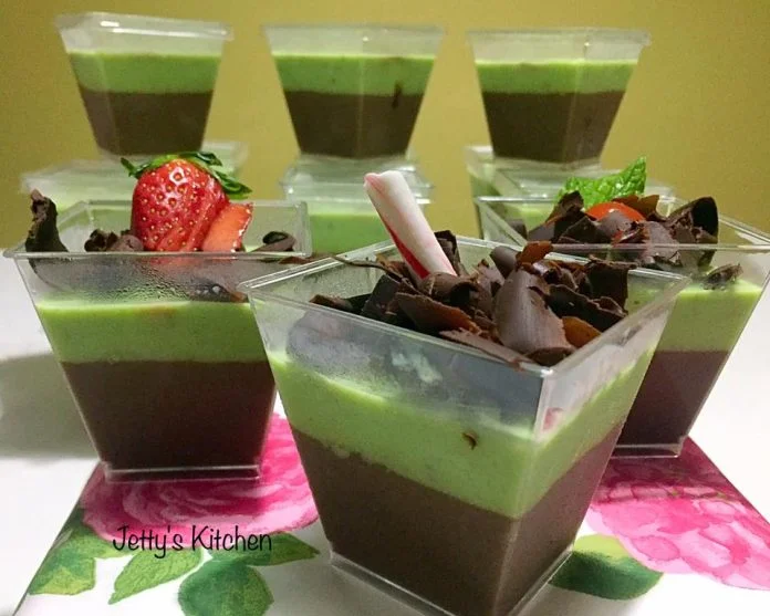 Avocado Chocolate Pudding by Jetty Dewi Syaputri Hasibuan resep puding