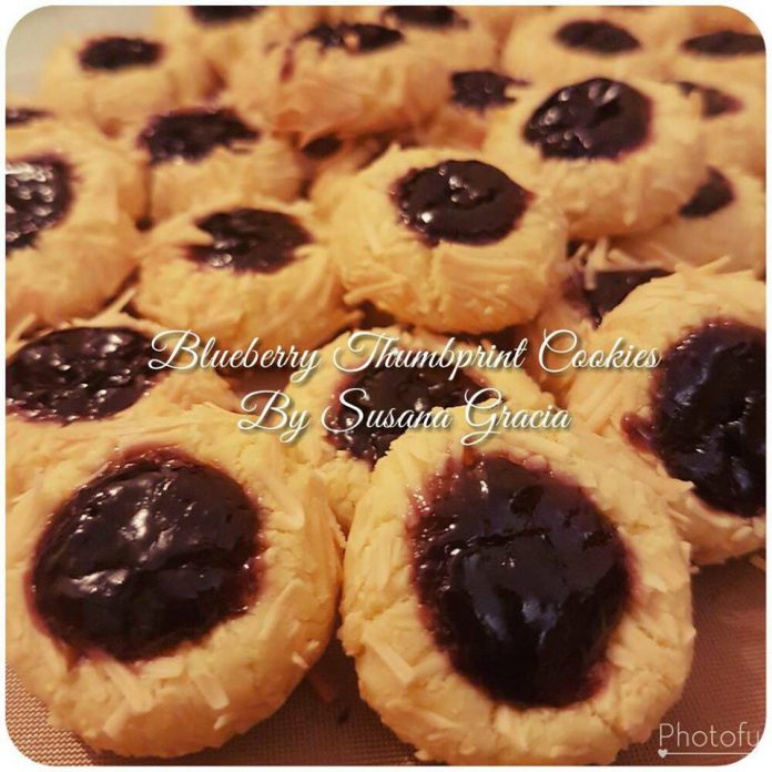 Blueberry Thumbprint Cookies by Susana Gracia Chatrine