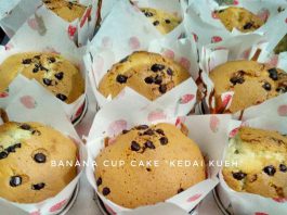 Cup Cake Pisang Praktis by Kedai Kueh
