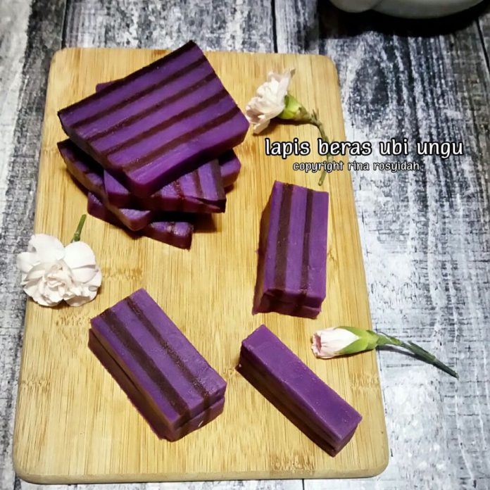 Lapis Beras Ubi Ungu By Rina Rosyidah