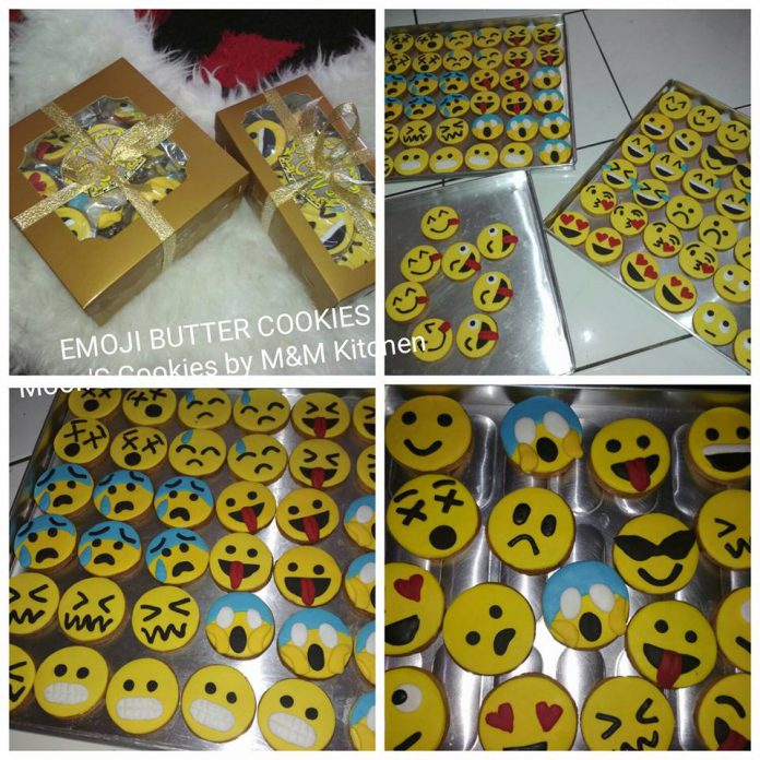 Emoji/Emoticon Butter Cookies by Mayastika Usa