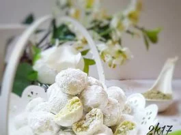 Matcha Snow Ball Cookies (Putri Salju Green Tea )