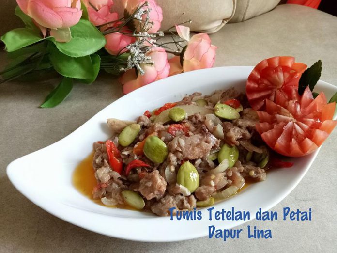 Tumisan Tetelan dan Petai by Erlina Wati