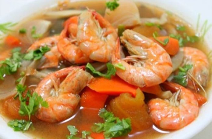 resep tomyam udang