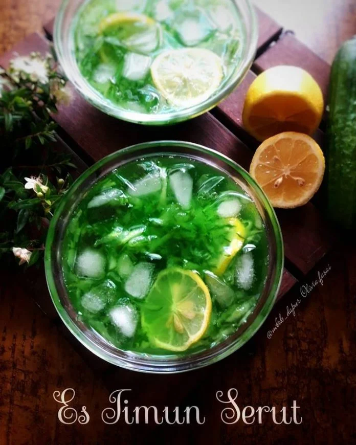 Es serut timun+lemon Es serut timun+lemon