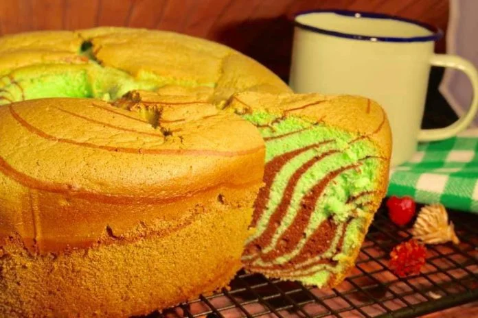 Chiffon Cake Pandan Chocolate anti kempes by Timmy Hayes