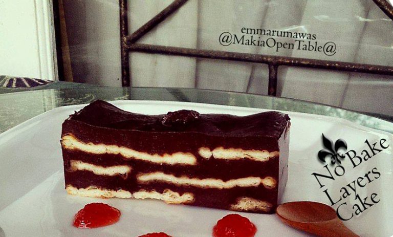 No Bake Layer Cake by Emma Rumawas