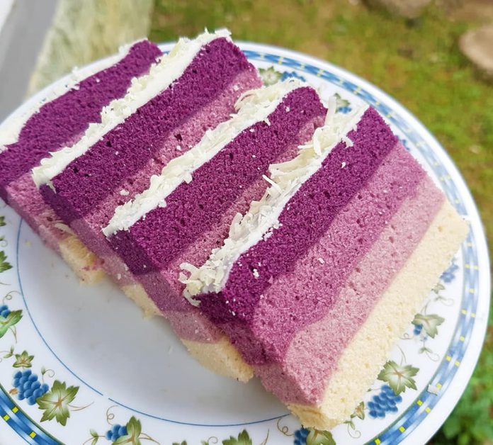 Bolu Lapis Taro Ombre by Santi Dwiyanti 2