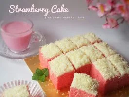Strawberry cake by Liha Ummu Maryam