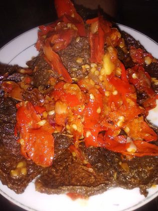 DENDENG KERE (Dendeng Jantung Pisang) by Dian Yudian