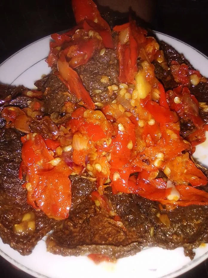 DENDENG KERE (Dendeng Jantung Pisang) by Dian Yudian DENDENG KERE (Dendeng Jantung Pisang) by Dian Yudian