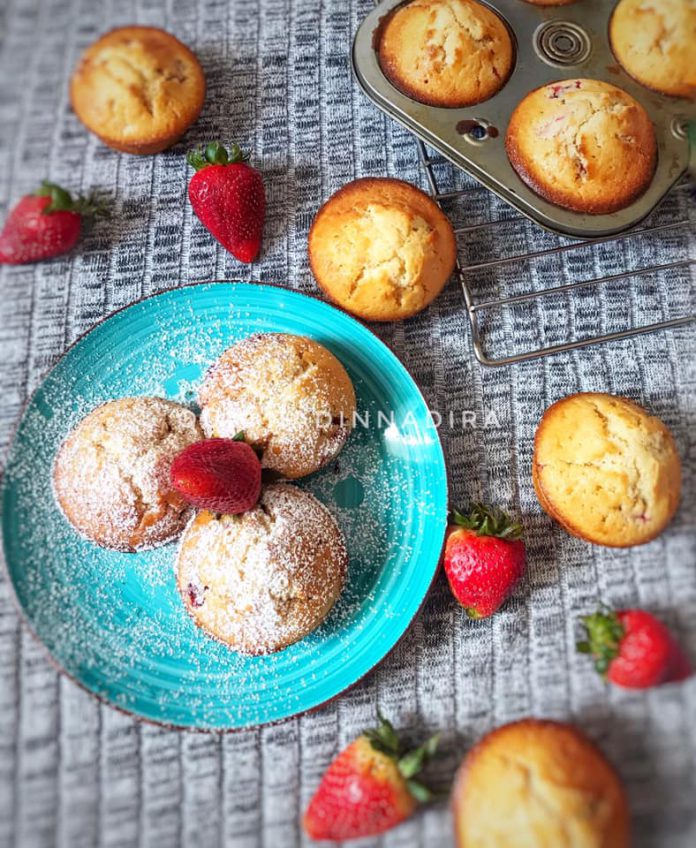 STRAWBERRY MUFFINS by Monica Mohamed Salah