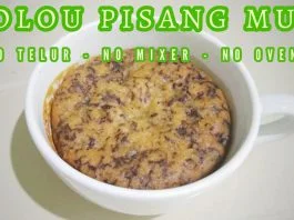 BOLU PISANG MUG | NO TELUR NO MIXER NO OVEN by Vieta Sari