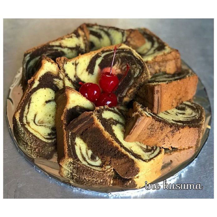 Classic Marble Butter Cake by Ine Kusumawardhani