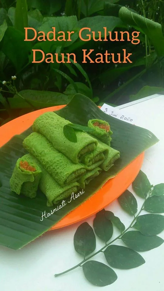 Dadar Gulung Daun Katuk by Hasmiati Aseri