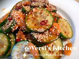 Korean Cucumber Kimchi by Sisca T Cole