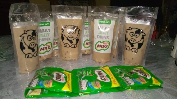 MILKY JELLY DRINK MILO by Rosna Yuliansari