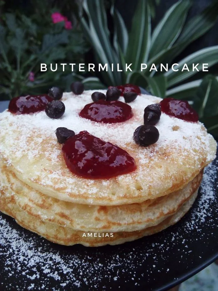 BUTTERMILK PANCAKE (NO TELUR) by Amelia Septifani BUTTERMILK PANCAKE (NO TELUR) by Amelia Septifani