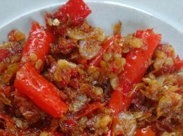Sambel trasi udang rebon by Nanda Sukesi