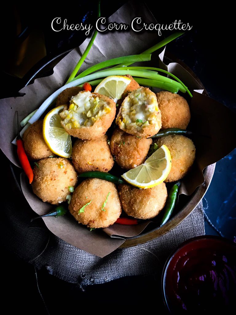 Cheesy Corn Croquettes by Monica Tunjungsari Omar