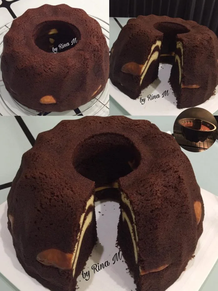 Chocolate Cheese Butter Cake by Rina M