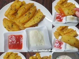Kentang goreng atau wedges by Siti Hafifah Dukri