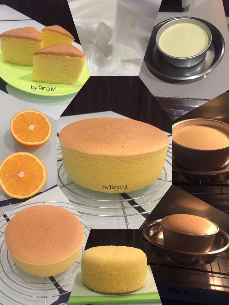 Orange Ogura Cotton Cake by Rina M