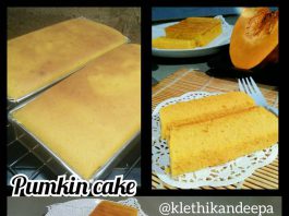 Resep Pumpkin cake/ Bolu Labu Ala Klethikan Deepa