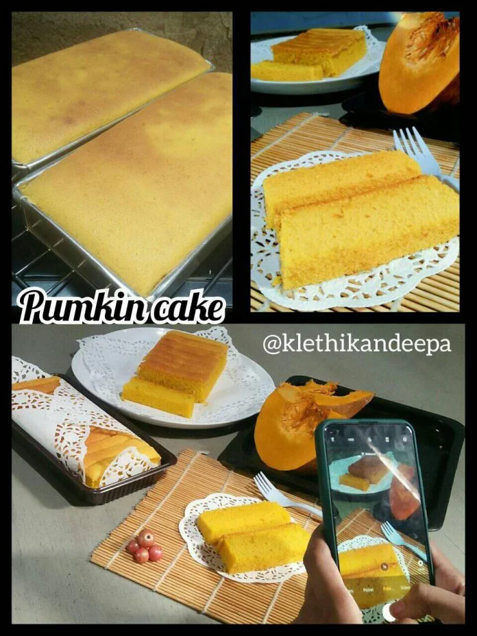 Resep Pumpkin cake/ Bolu Labu Ala Klethikan Deepa