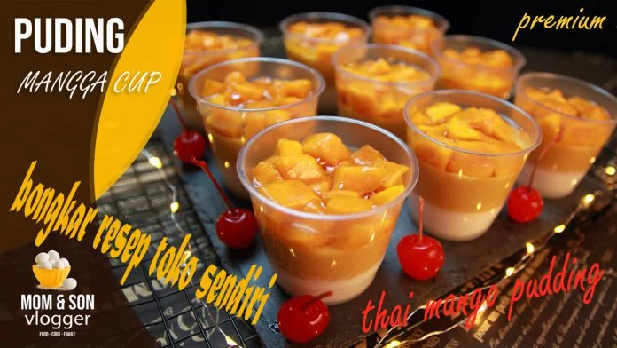 Resep puding mangga cup by Momandson Pudding Resep puding mangga cup by Momandson Pudding