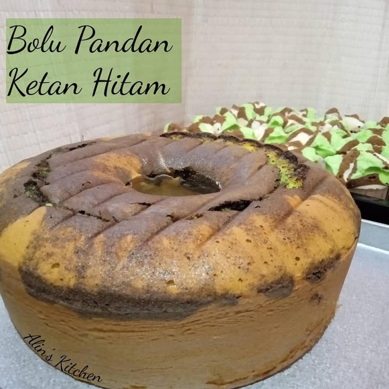 resep Bolu Pandan Ketan Hitam by Rini Utami