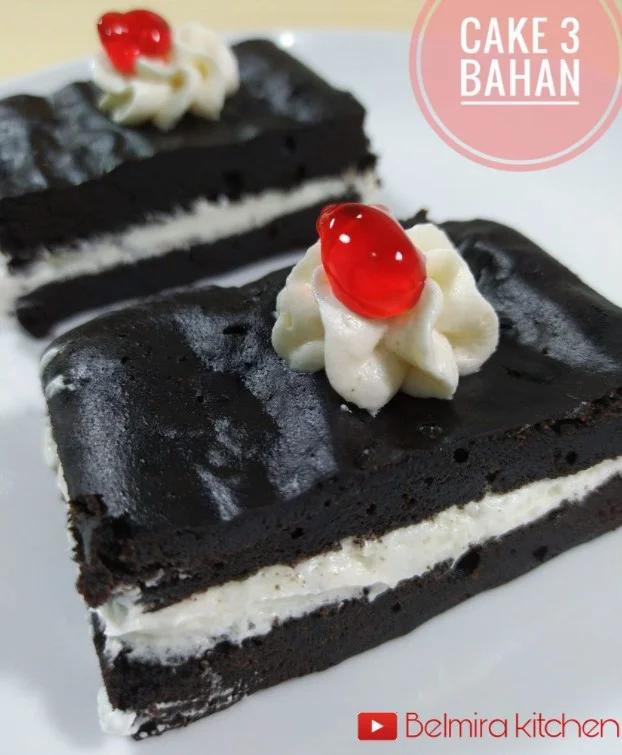 resep CAKE 3 BAHAN by Bella Irina