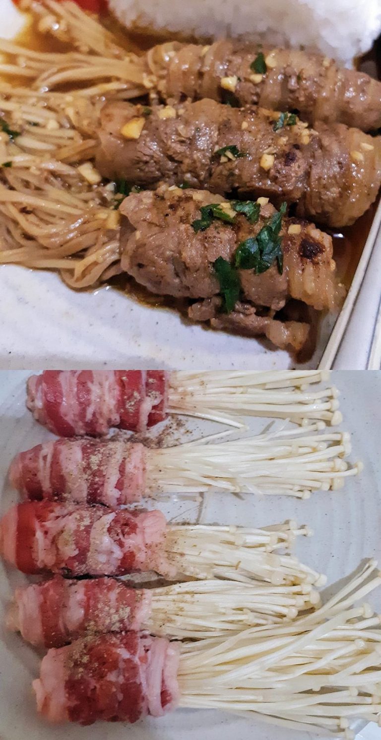resep Enoki Beef Roll by Asya Fadillah