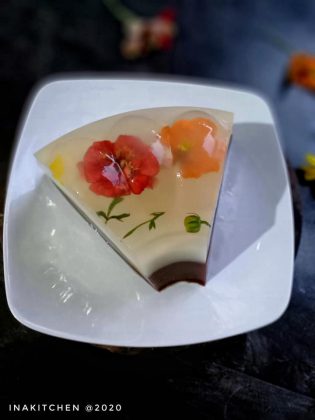 resep Puding Edible Flowers by Lia - aneka desert