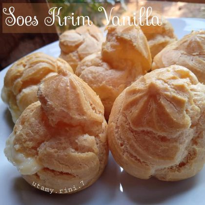 resep Soes Krim Vanilla by Rini Utami