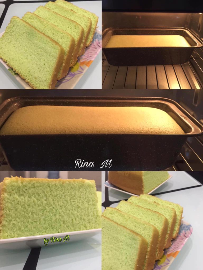 Bolu Pandan santan tanpa Pengembang by Rina M