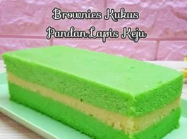 Brownies Kukus Pandan Lapis Keju by Erna Kemall