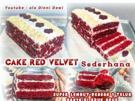 Cake RED VELVET 1 Telur Super Lembut by Dinni Dewi