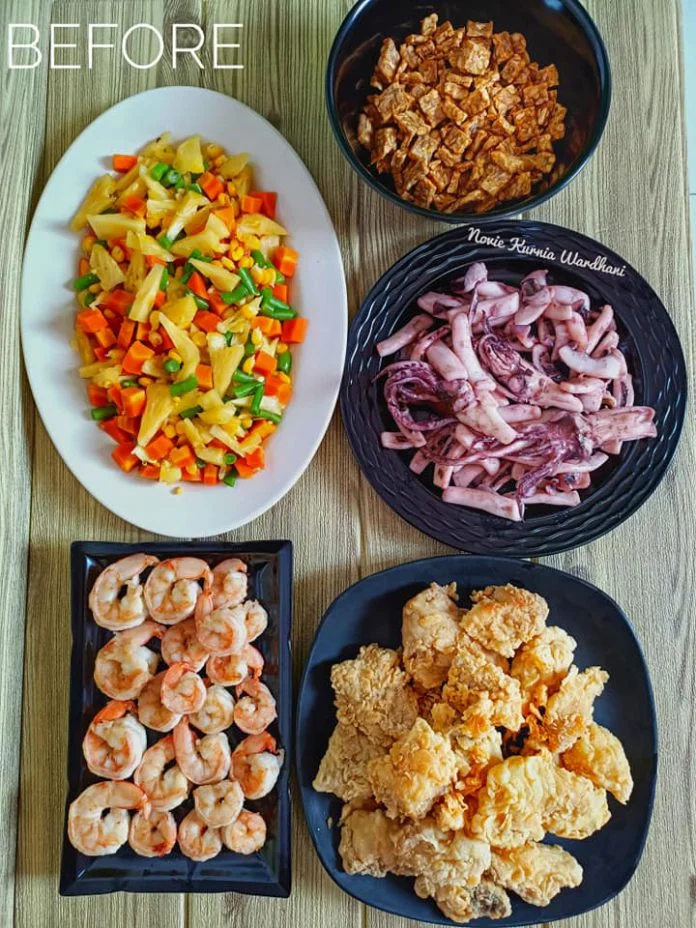 UDANG, CUMI dan KAKAP KRISPY SAUS ASAM MANIS by Novie Kurnia Wardani