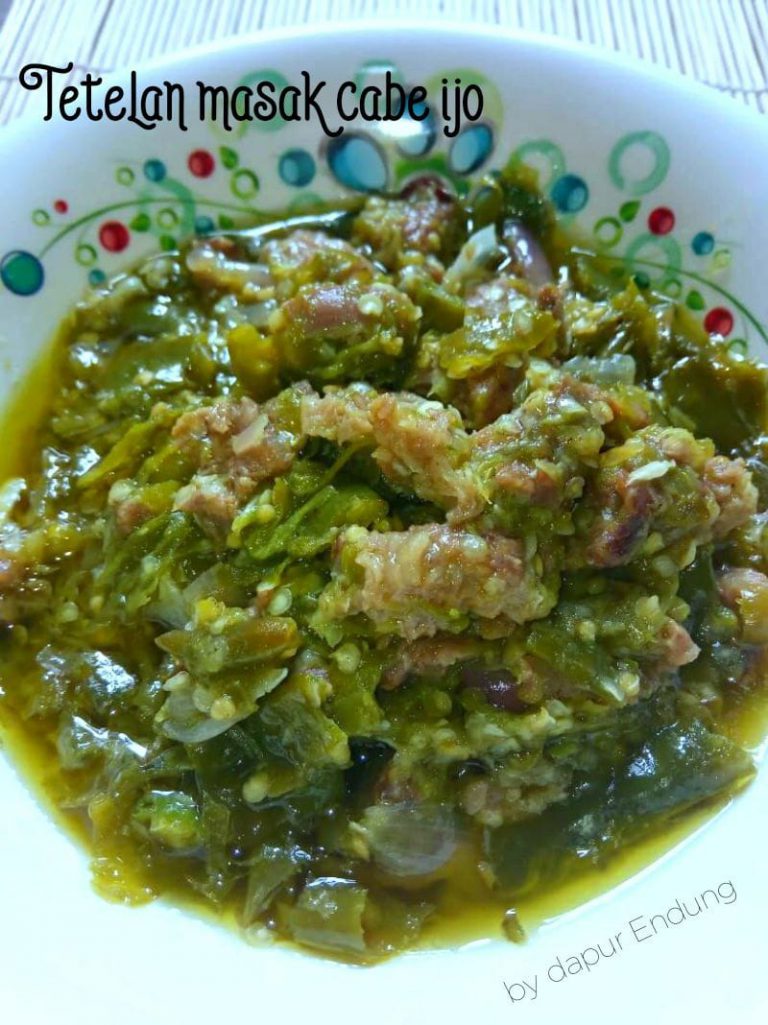 Tetelan masak cabe ijo by Dapurnya Anggie
