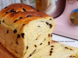 Favorit untuk sarapan RAISINS BREAD/ ROTI KISMIS by Nadya Adzra