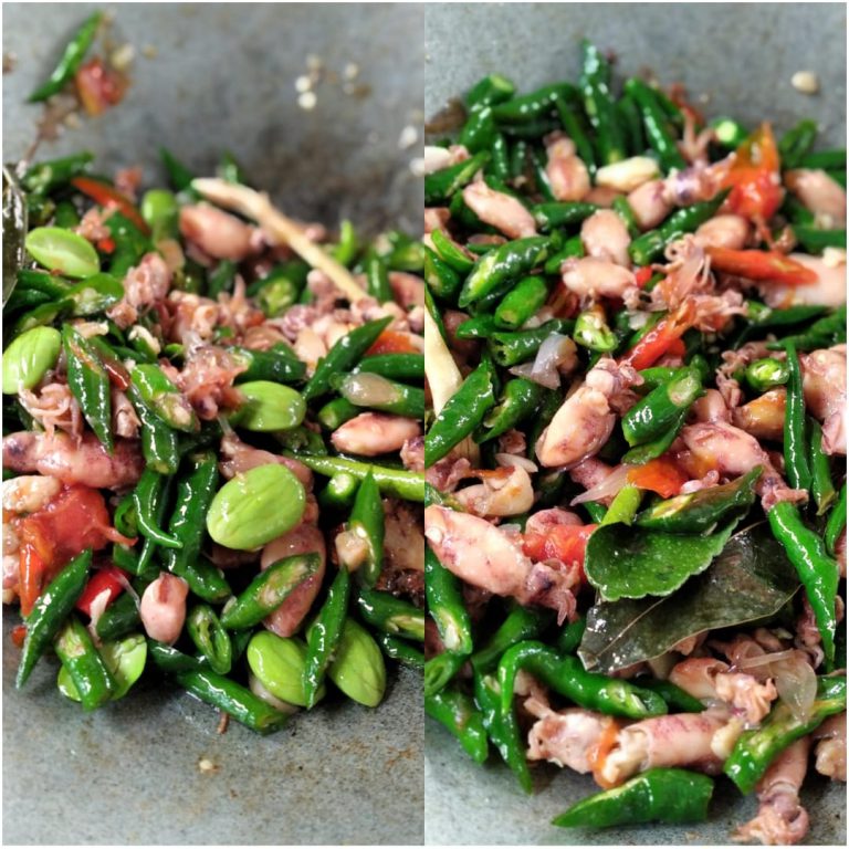 Oseng cumi asin lombok ijo by Alifah Ummu Aisyah