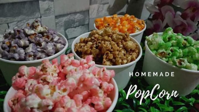 POPCORN MANIS WARNA-WARNI ALA DAPUR UMFATH POPCORN MANIS WARNA-WARNI ALA DAPUR UMFATH 2