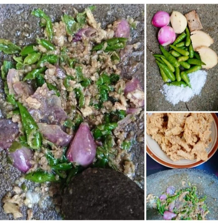 Sambel ini langsung mehangatkan badan. Rasanya bikin nagih