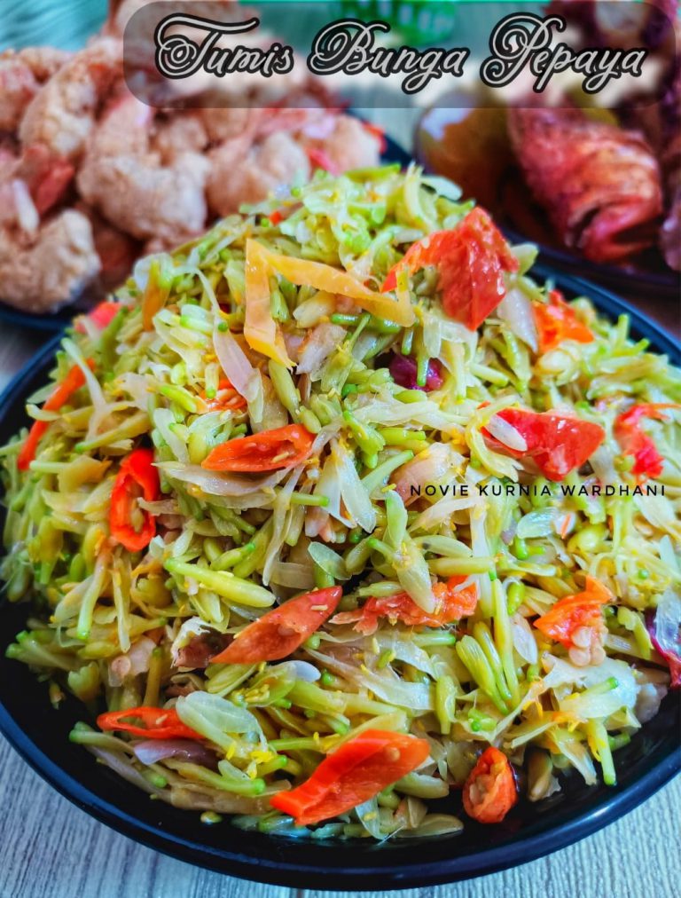 sayur paling enak tumis bunga pepaya