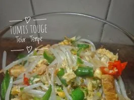 Tumis Touge Telur Tempe by Fitri Agustina Setyarini